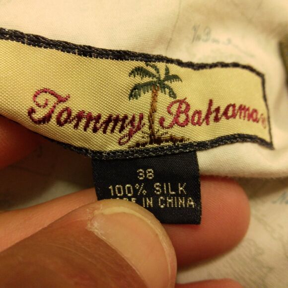 Tommy bahama silk shorts mens 38 brown pleated relaxed fit tropic of dress - Picture 8 of 9